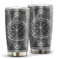 Viking Sign Silver 20 Oz Tumbler For Coffee Travel And Daily Use