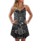 Viking Summer Vibes Amazing – Women's Summer Sleeveless V-Neck Camisole Dress
