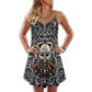 Viking Summer Vibes Sign – Women's Summer Sleeveless V-Neck Camisole Dress