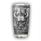 Viking Skull Silver With Sign 20 Oz Tumbler For Travel Gifts