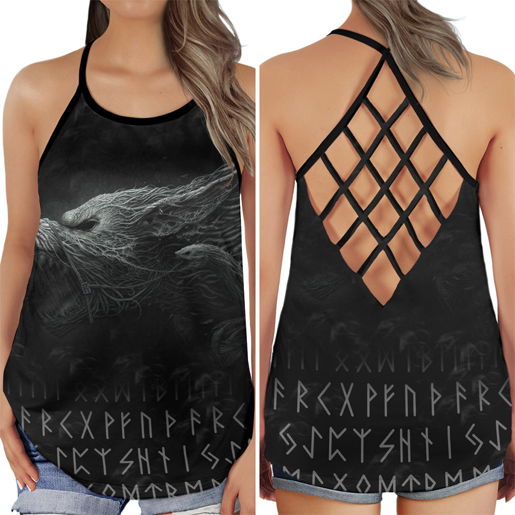 Viking Strong Cool Wolf – Hollow Tank Top