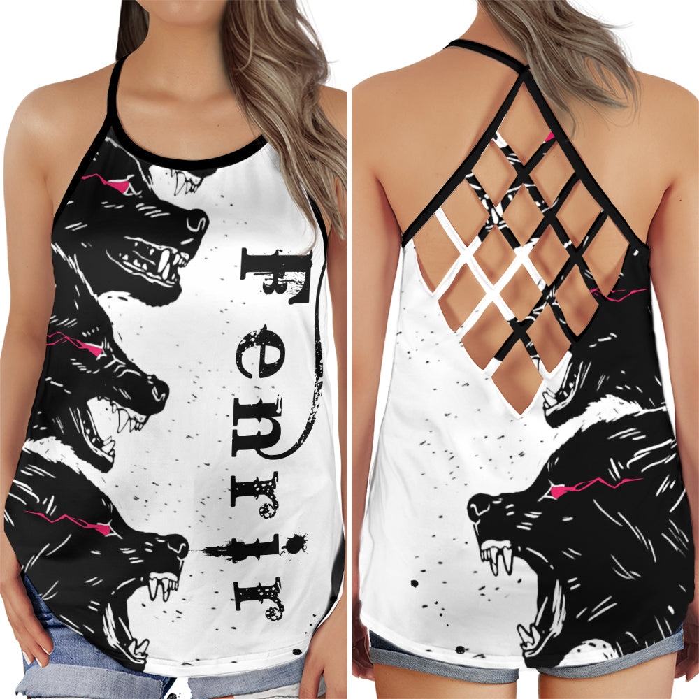 Viking Fenrir Red Eyes Power - Hollow Tank Top