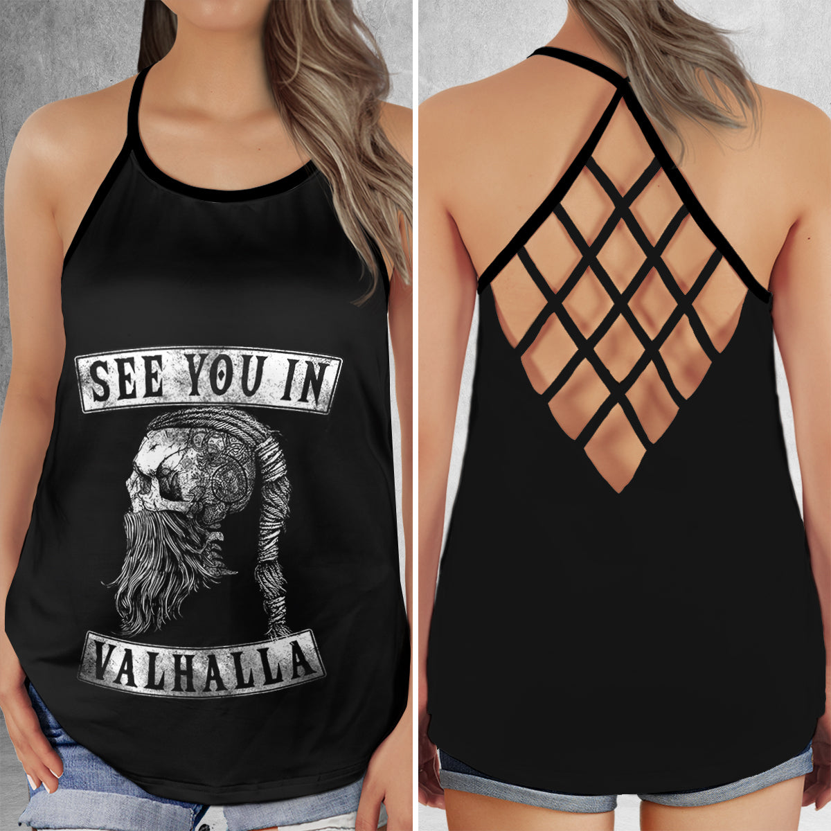Viking Strong See You In Valhalla – Hollow Tank Top