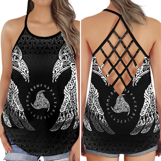 Viking Black White Classic Power - Hollow Tank Top