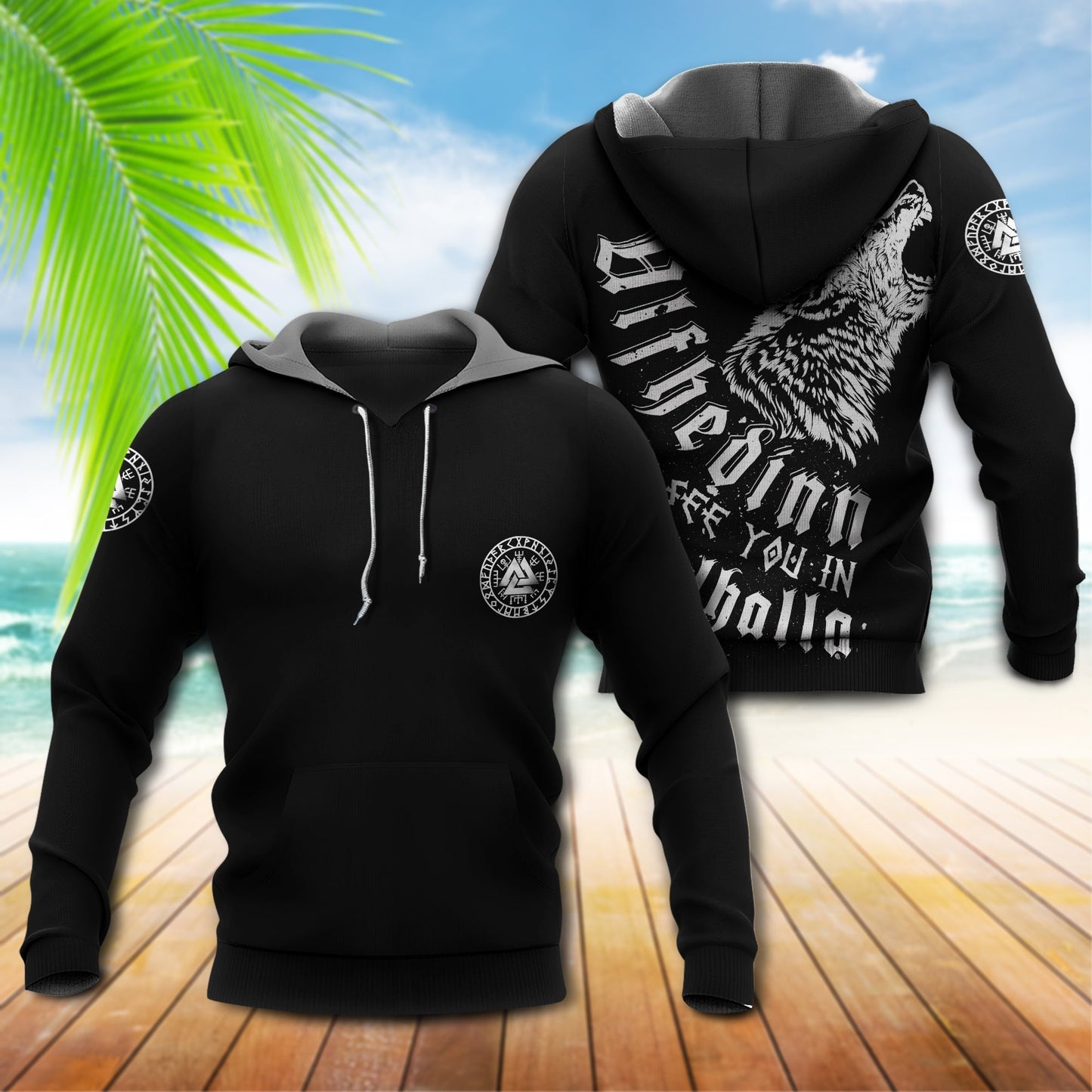 Viking Ulfhedinn Valhalla Warrior - 3D Hoodie