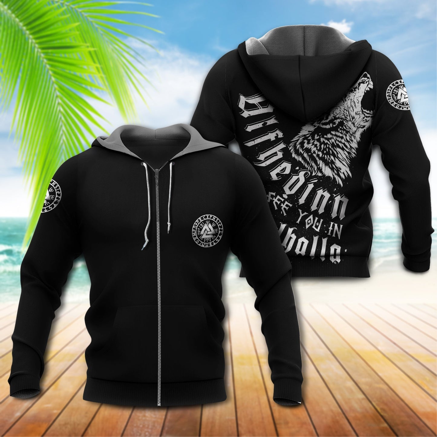 Viking Ulfhedinn Valhalla Warrior - 3D Hoodie