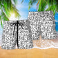 Viking Victory Black And White Art – Beach Short