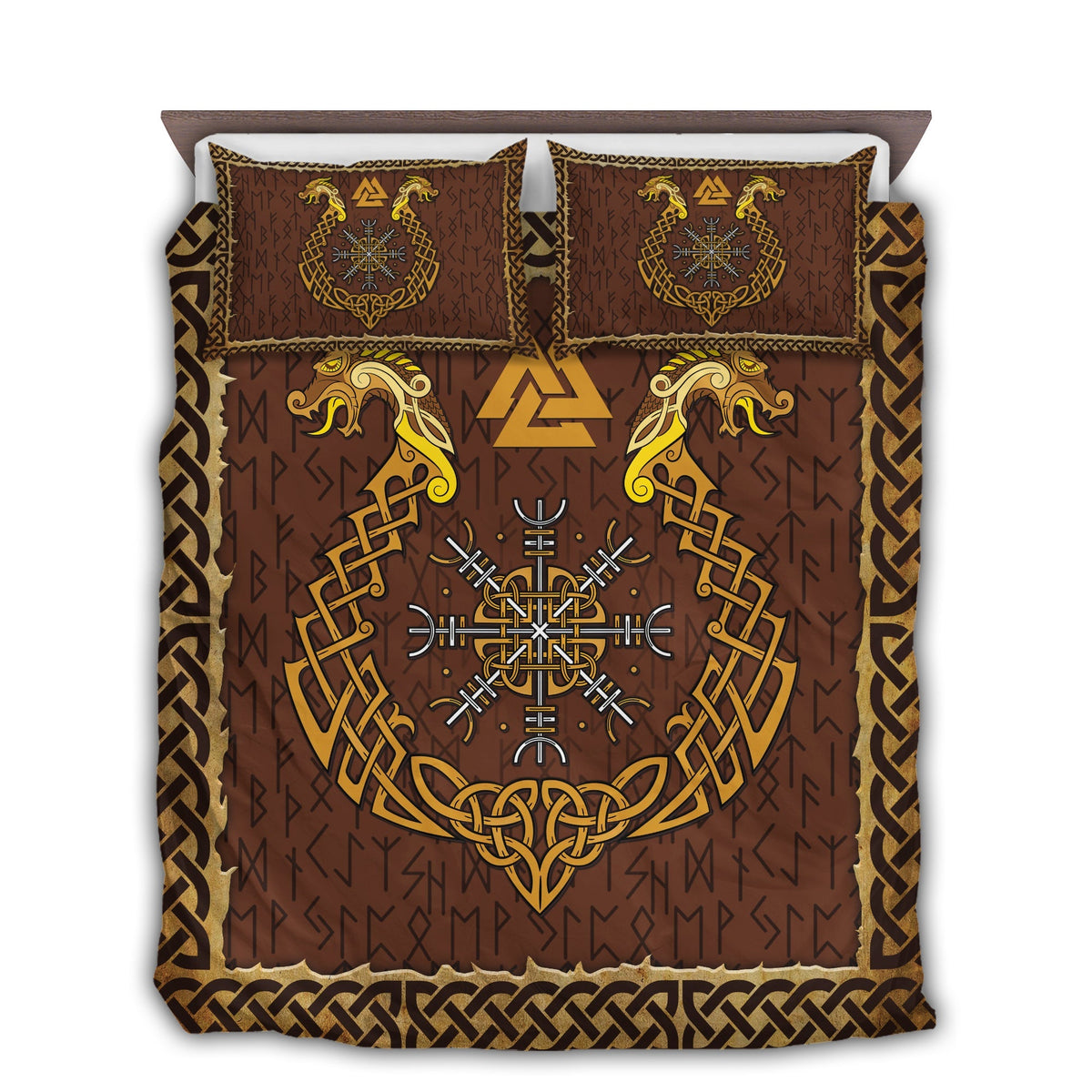 Viking Warrior Love Life Bedding Cover For Norse Bedroom Decor