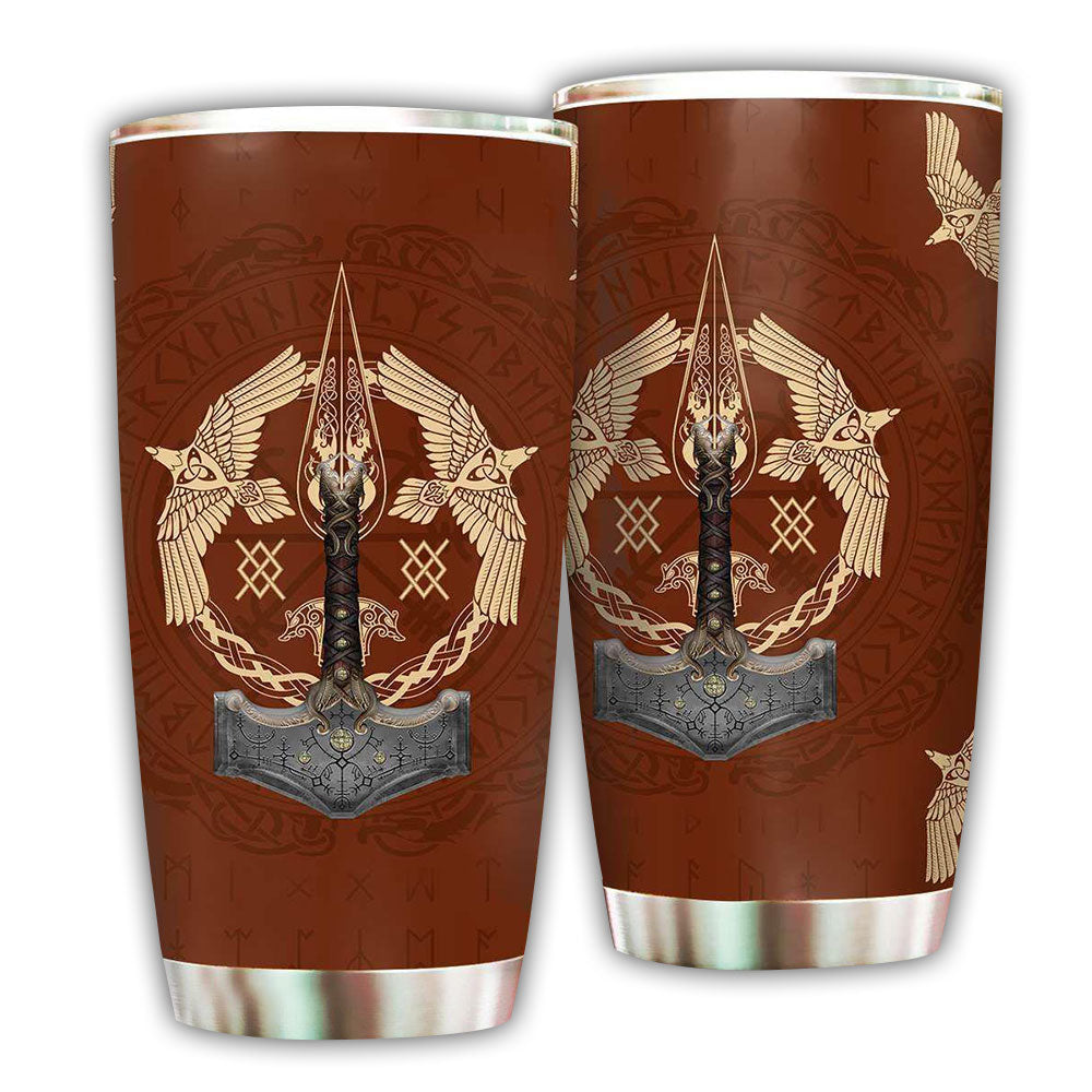 Viking Warrior Red 20 Oz Tumbler For Travel Gifts