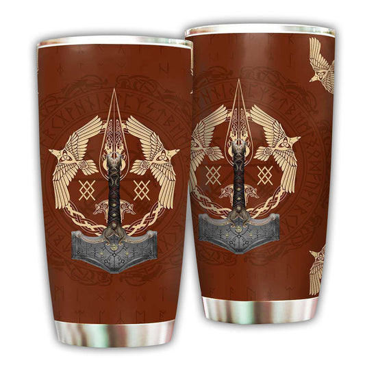 Viking Warrior Red 20 Oz Tumbler For Travel Gifts