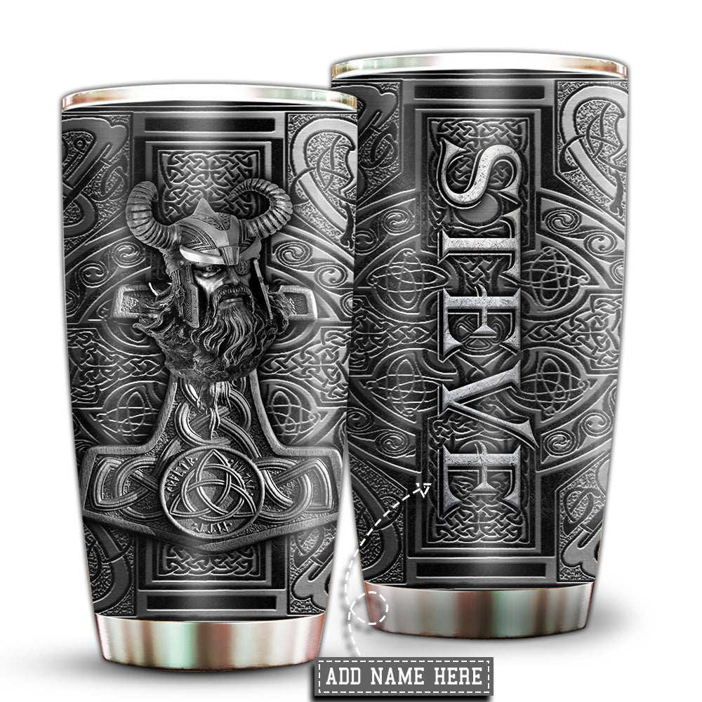 Viking Warrior Personalized 20 Oz Tumbler For Hot Cold Drinks And Travel