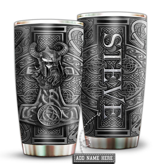 Viking Warrior Personalized 20 Oz Tumbler For Hot Cold Drinks And Travel