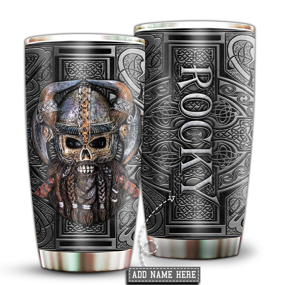 Viking Warrior Personalized 20 Oz Tumbler For Hot Cold Drinks And Travel