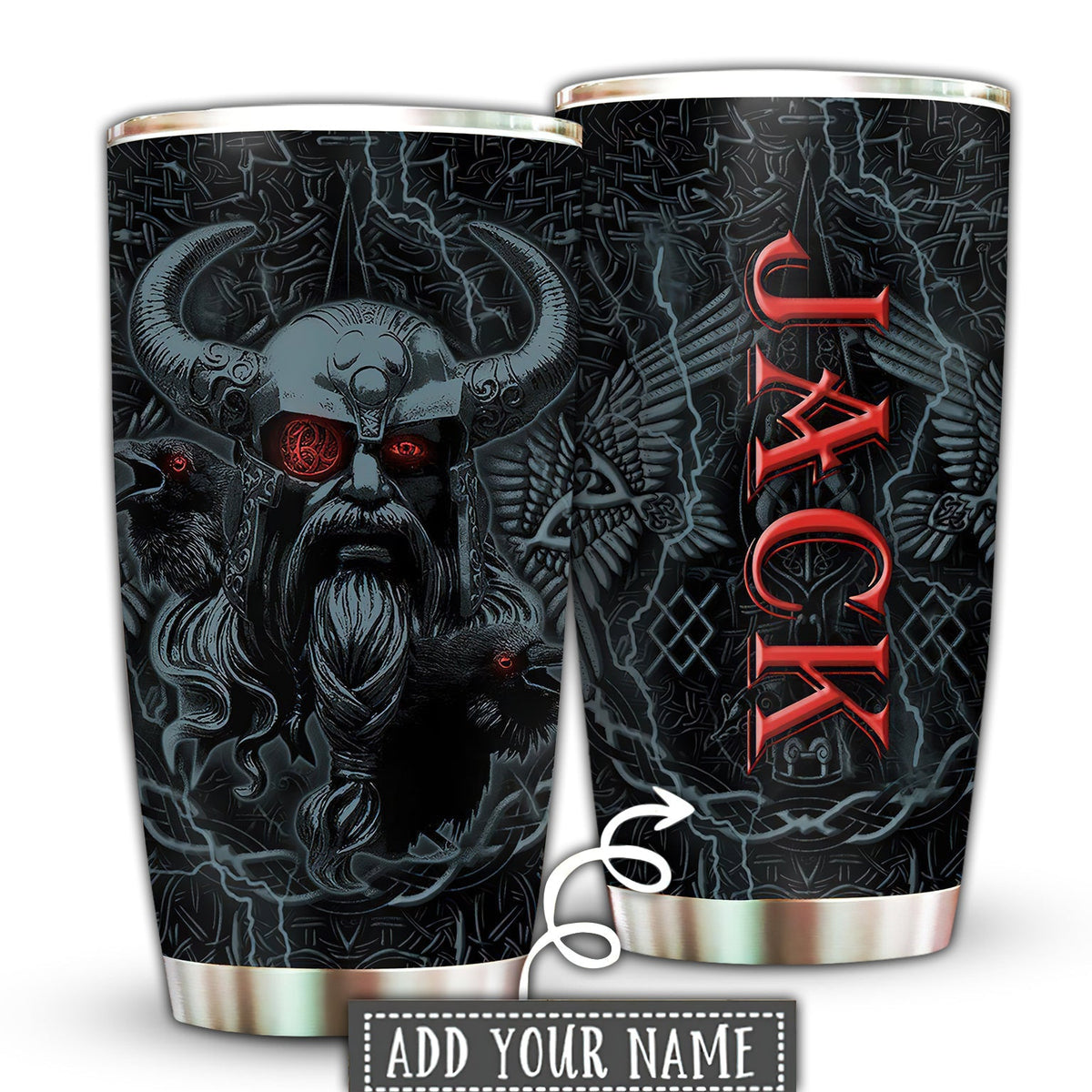 Viking Warrior Stronger Darkness Personalized 20 Oz Tumbler