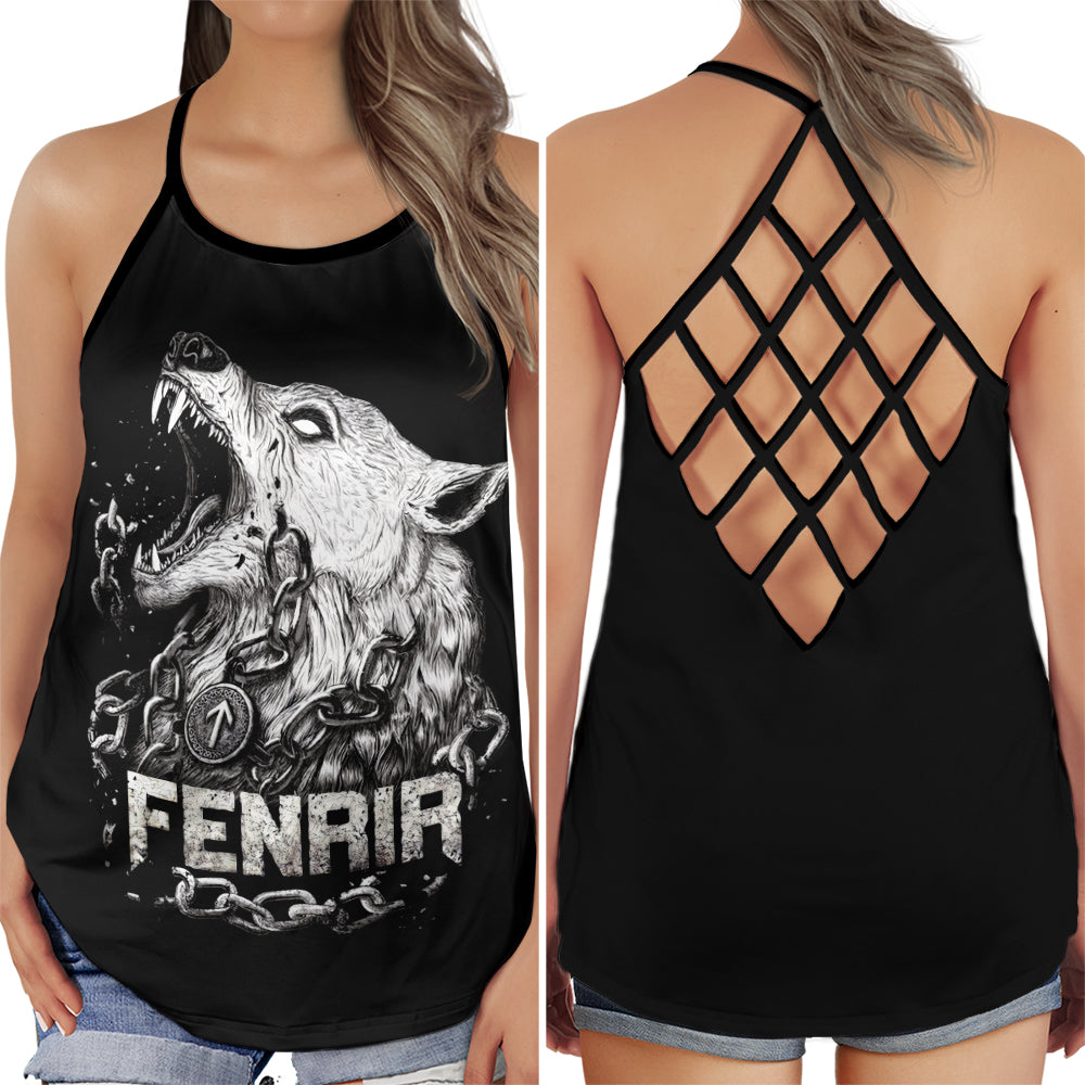 Viking Wolf Fenrir Black – Hollow Tank Top