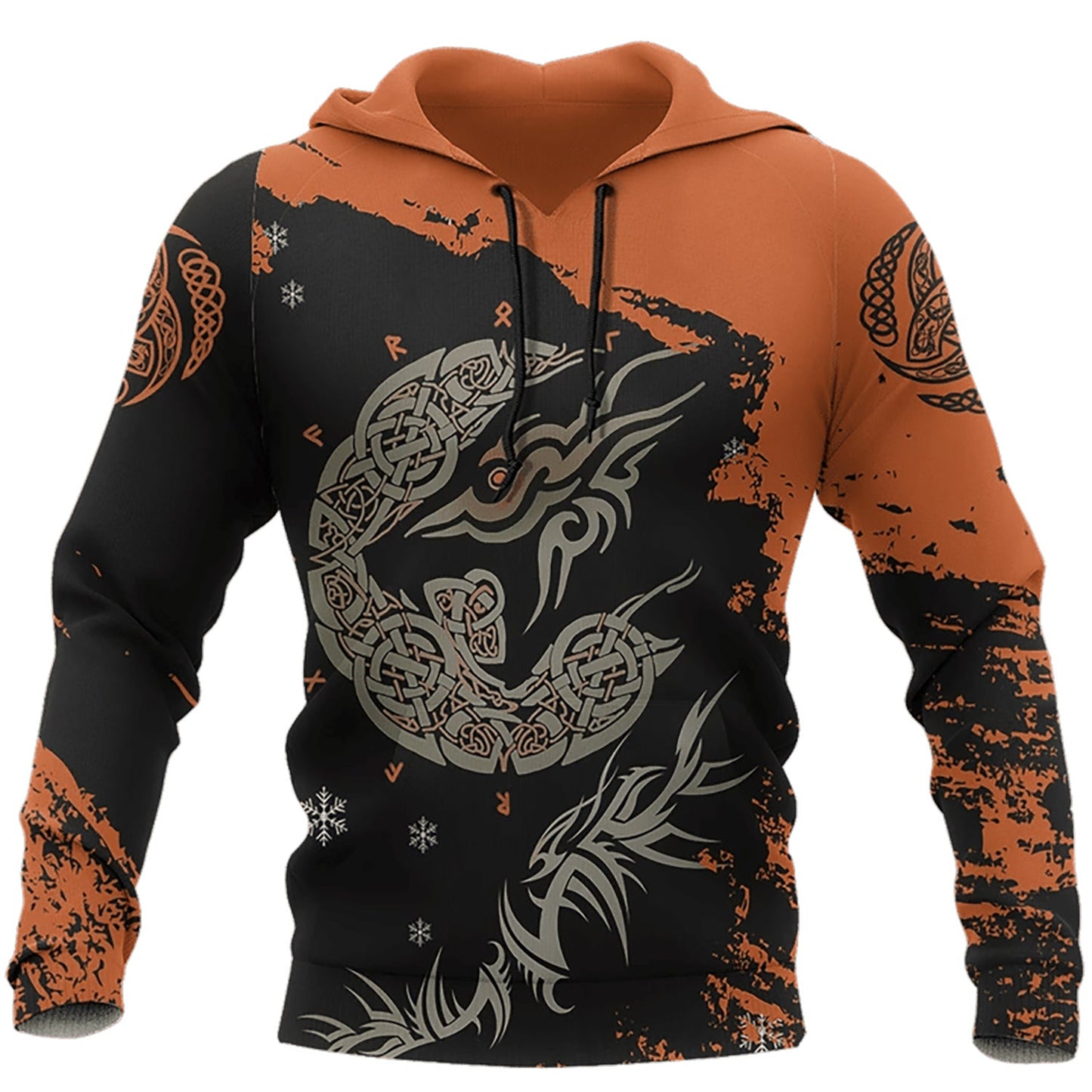 Viking Wolf Art – 3D Hoodie