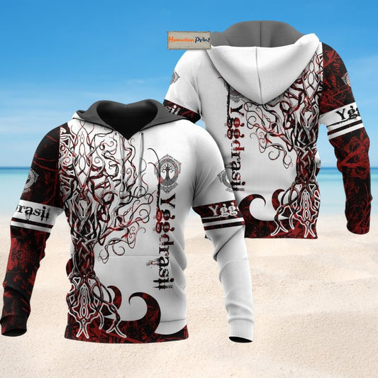 Viking World Tree Legend Art – 3D Hoodie