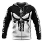Viking Blood Black And White Art – 3D Hoodie