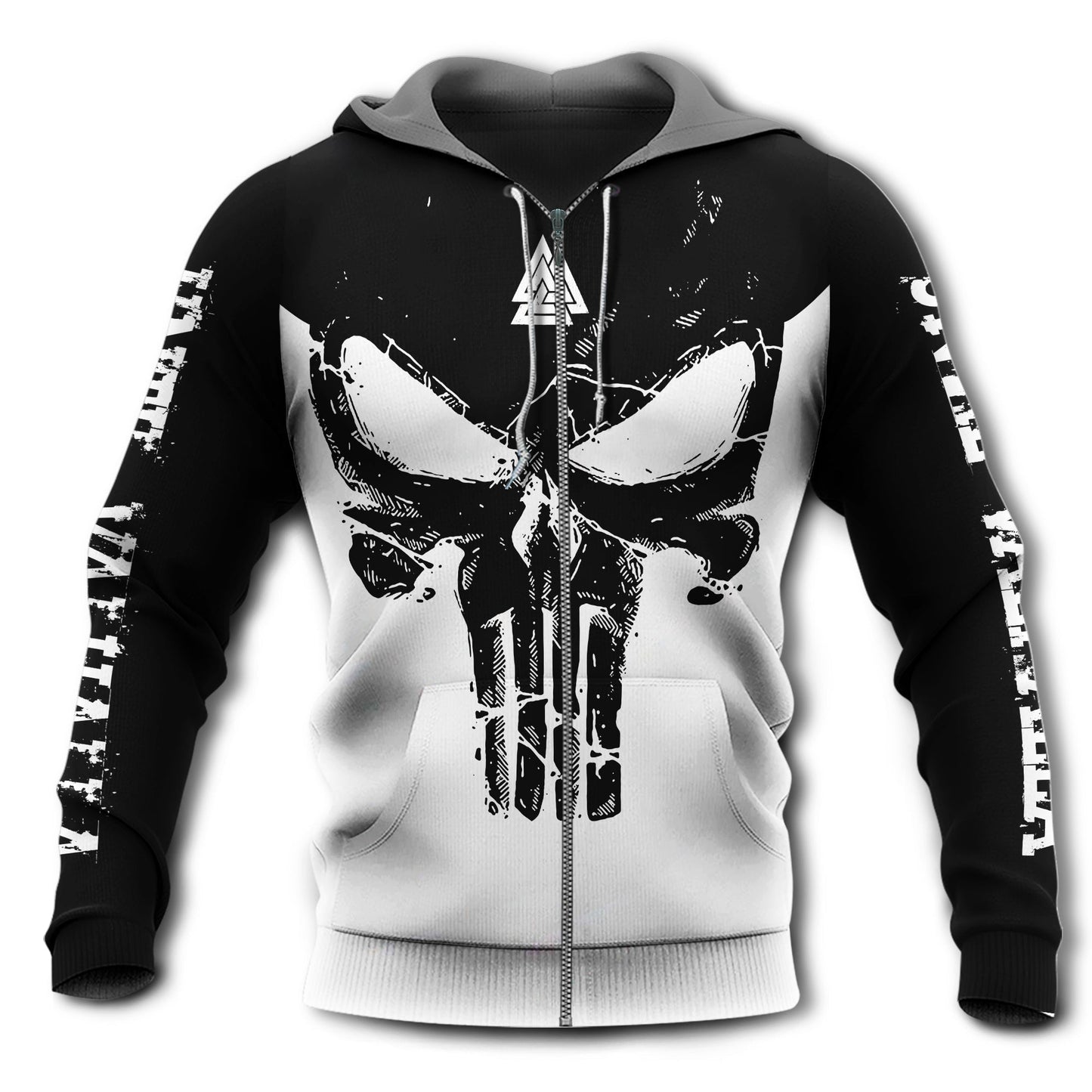 Viking Blood Black And White Art – 3D Hoodie