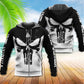 Viking Blood Black And White Art – 3D Hoodie3