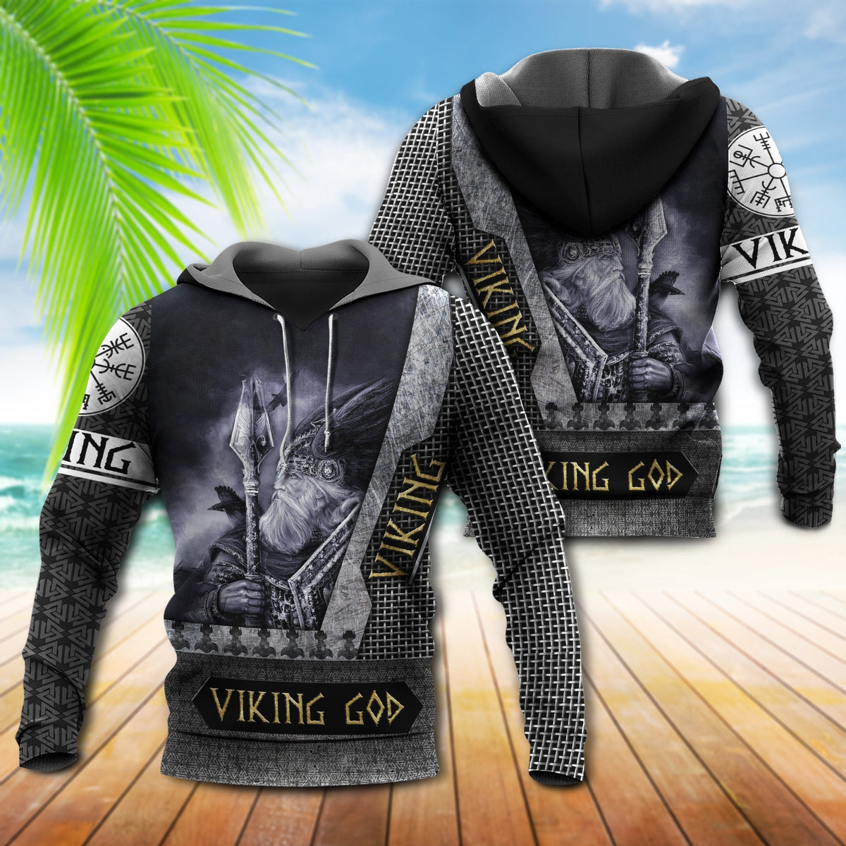 Viking Blood Faith Strength - 3D Hoodie3
