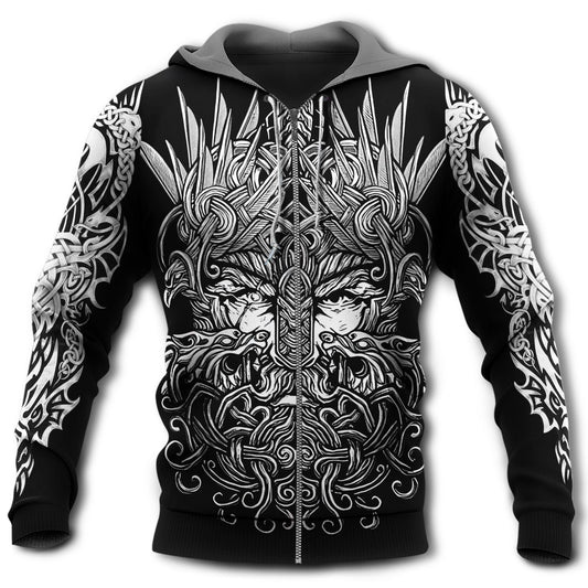 Viking Blood Pattern Black Style - 3D Hoodie