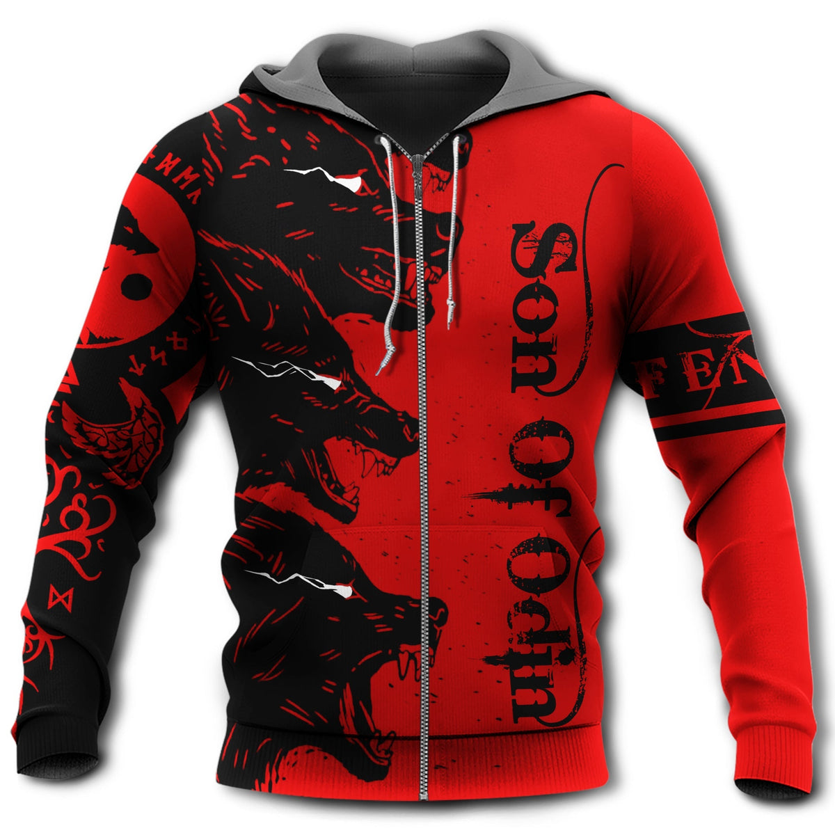 Viking Blood Strong Spirit - 3D Hoodie2
