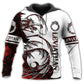 Viking Leviathan Legend Red White - 3D Hoodie