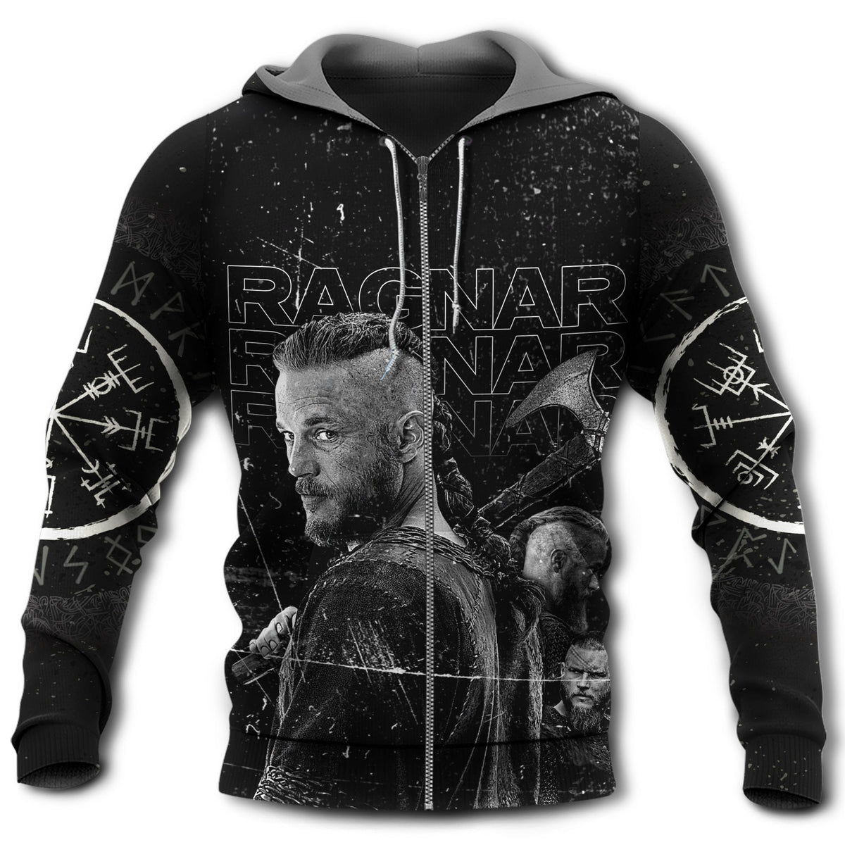 Viking Made Me Stronger Quote Style - 3D Hoodie