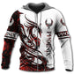 Viking Phoenix Legend Red And White Art – 3D Hoodie