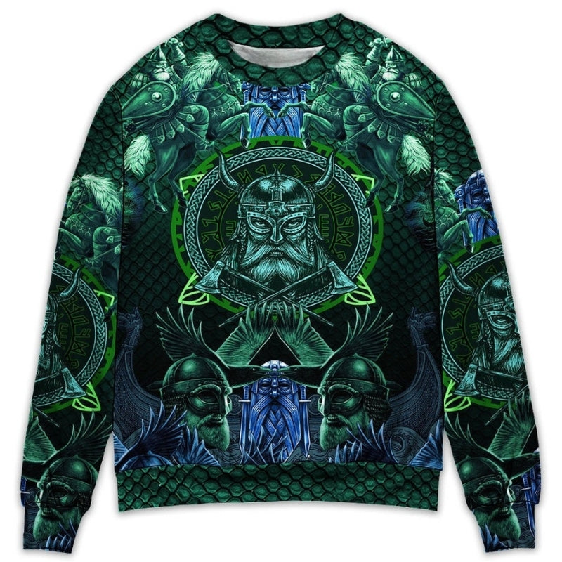 Viking See You In Valhalla Quote – Sweater - Ugly Christmas Sweater