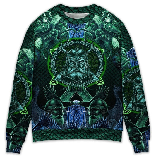 Viking See You In Valhalla Quote – Sweater - Ugly Christmas Sweater