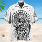 Viking Victory Black And White Style – Hawaiian Shirt