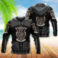 Viking Warrior Brave Gold Style - 3D Hoodie3