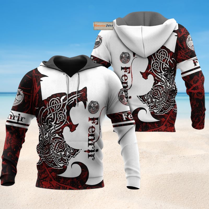 Viking Wolf Legend Art – 3D Hoodie