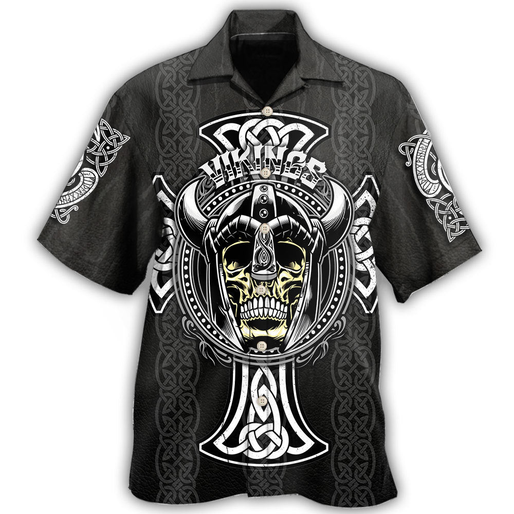 Viking Pattern Dark Style - Hawaiian Shirt