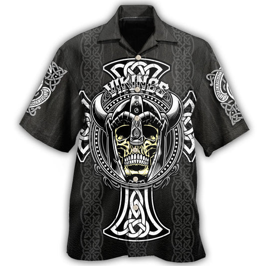 Viking Pattern Dark Style - Hawaiian Shirt