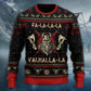 Viking Valhalla Black And Red Style – Sweater - Ugly Christmas Sweater