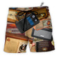 Beach Short / Adults / S Radio Vintage - Beach Short - Owls Matrix LTD