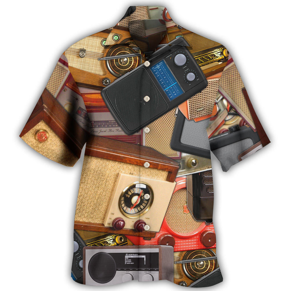 Vintage Radio Retro Music - Hawaiian Shirt