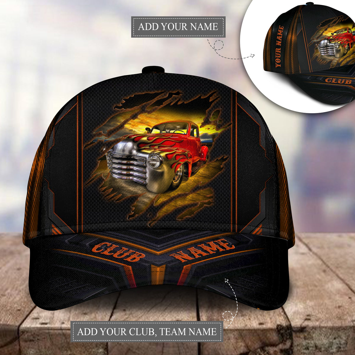 Vintage Car Team Personalized – Classic Cap