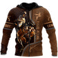 Vintage Cowboy Custom Art – 3D Hoodie2