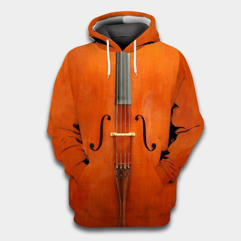 Violin In My Heart Music Art – 3D Hoodie