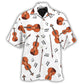 Violin Music Notes Minimal Design – Hawaiian Shirt