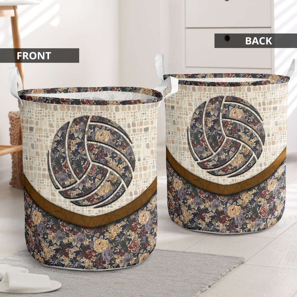 Volleyball Tepee Fabric - Laundry Basket - Owls Matrix LTD