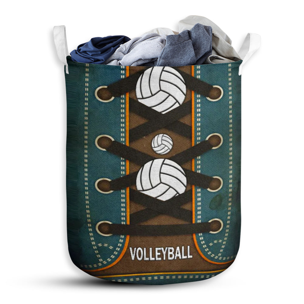 S: 17.72”x13.78” (45x35 cm) Volleyball Shoes So Lovely - Laundry Basket - Owls Matrix LTD