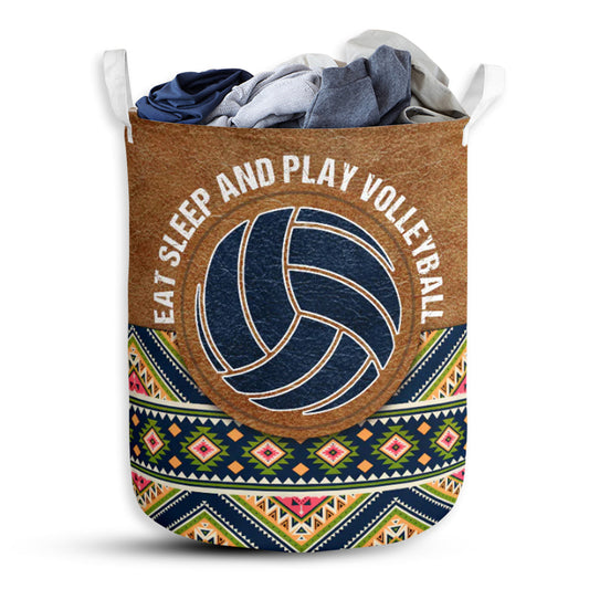 S: 17.72”x13.78” (45x35 cm) Volleyball Suede Pattern - Laundry Basket - Owls Matrix LTD