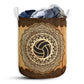 Volleyball Wood Mandala - Laundry Basket
