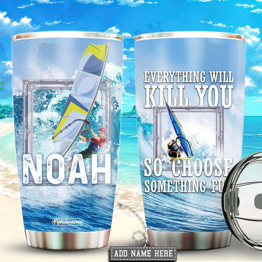 Windsurfing Adventure Personalized 20 Oz Tumbler