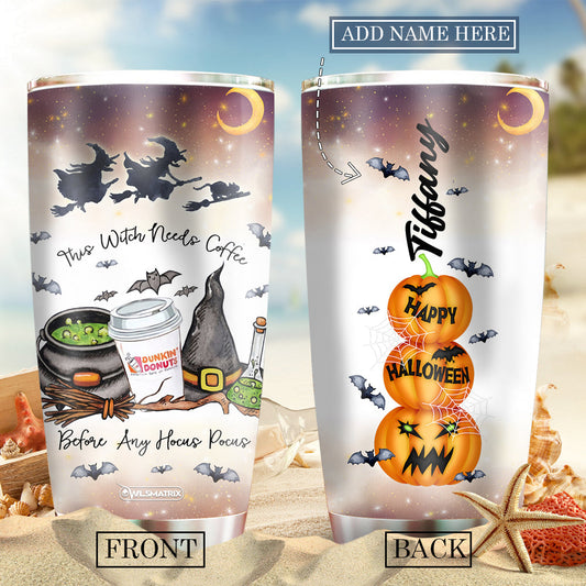 Halloween Happy Witch Personalized 20 Oz Tumbler